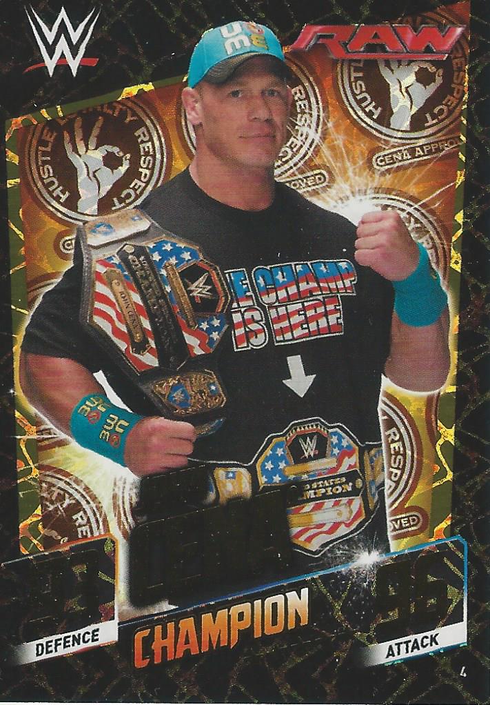 WWE Topps Slam Attax 2015 Then Now Forever John Cena Champion #4