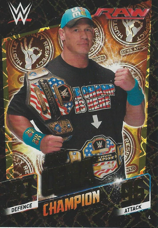 WWE Topps Slam Attax 2015 Then Now Forever John Cena Champion #4