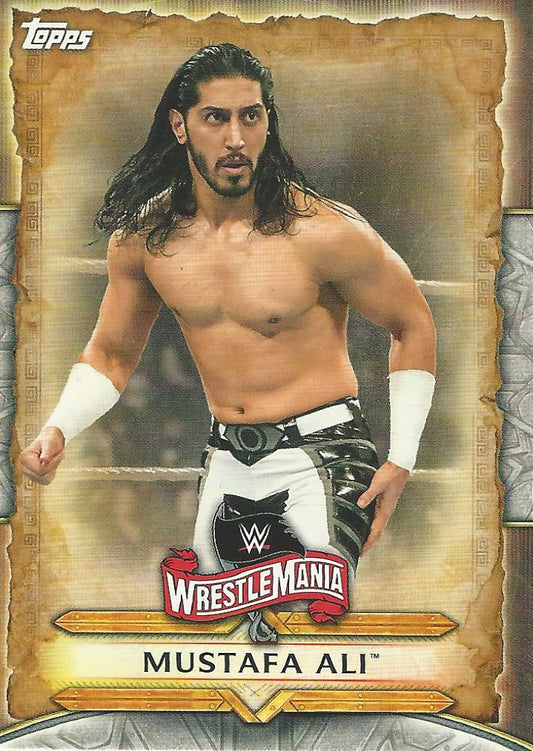 WWE Topps Road to Wrestlemania 2020 Mustafa Ali WM-4 trading card PW Catalog