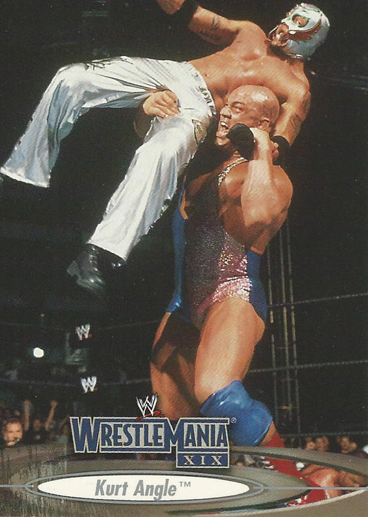 WWE Fleer Wrestlemania XIX 2003 Kurt Angle #4