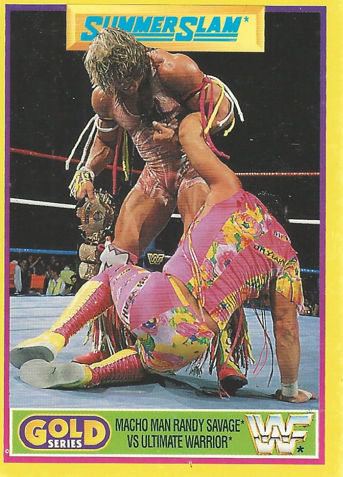WWF Merlin Gold Series 2 1992 Macho Man vs Ultimate Warrior #4