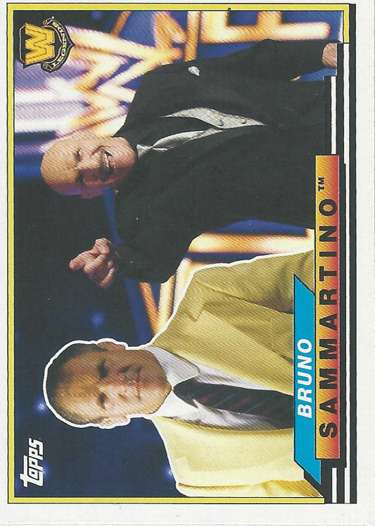 WWE Topps Heritage 2018 Bruno Sammartino BL-8 trading card PW Catalog