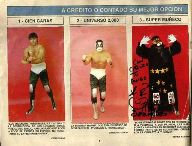 Super Album de Luchas Stickers Album 1991 From Mexico Stickers Album PW Catalog