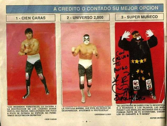 Super Album de Luchas Stickers Album 1991 From Mexico Stickers Album PW Catalog