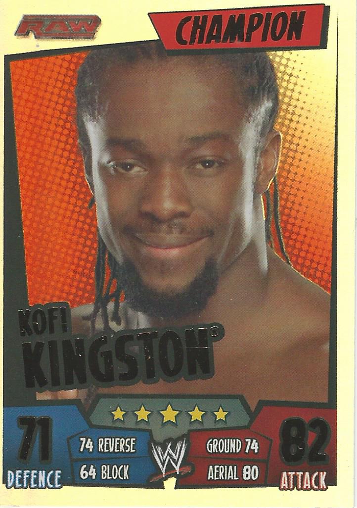 WWE Topps Slam Attax Rumble 2011 Champion Kofi Kingston #4