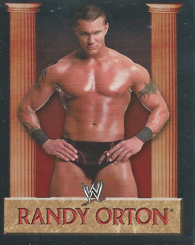 WWE Merlin Heros 2008 Stickers Randy Orton Foil #4