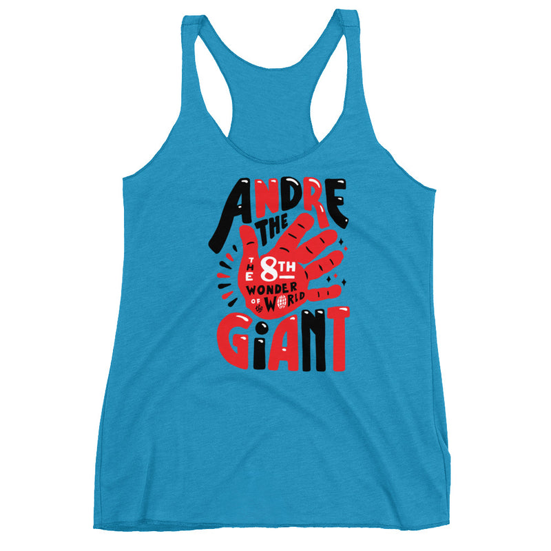 Andre the Giant "8th Wonder Illustrated" Women's Racerback Tank Top