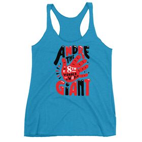 Andre the Giant "8th Wonder Illustrated" Women's Racerback Tank Top