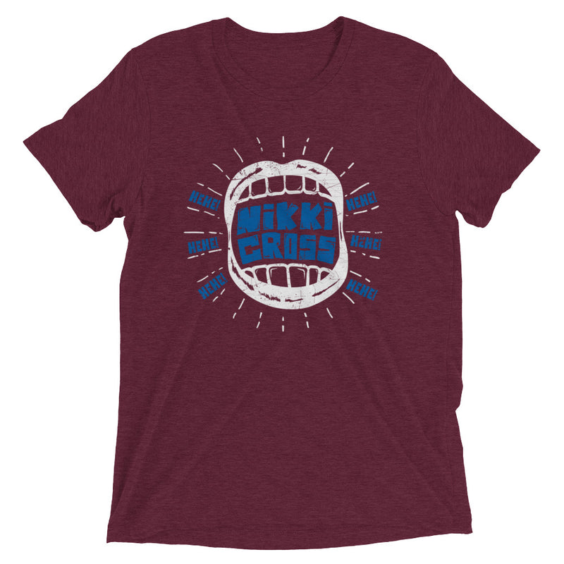Nikki Cross "Hehe" Tri-Blend Unisex T-Shirt T-Shirt PW Catalog