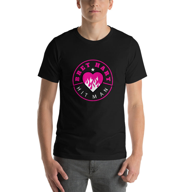 Bret Hart "Flaming Heart" T-Shirt