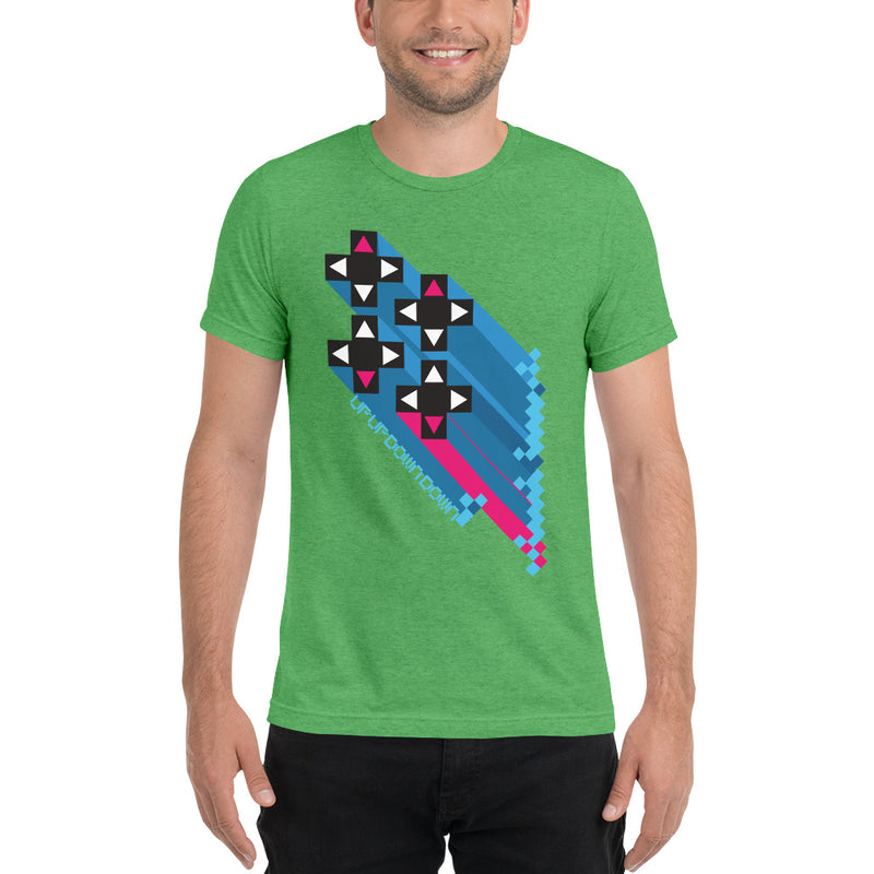 Xavier Woods "Up Up Down Down" Tri-Blend T-Shirt T-Shirt PW Catalog
