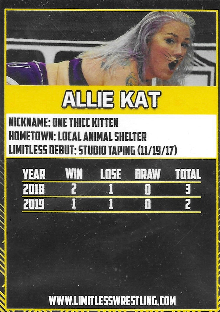 Allie KAT trading card PW Catalog
