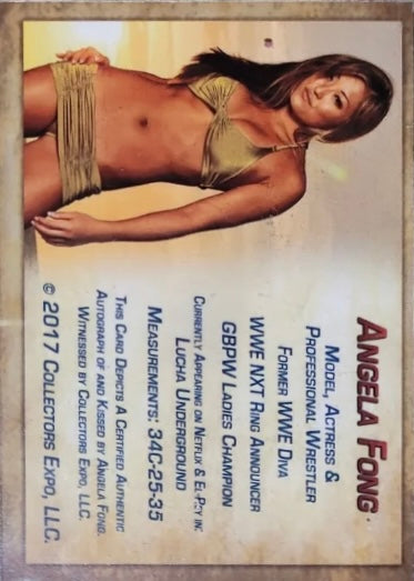 Angela Fong trading card PW Catalog
