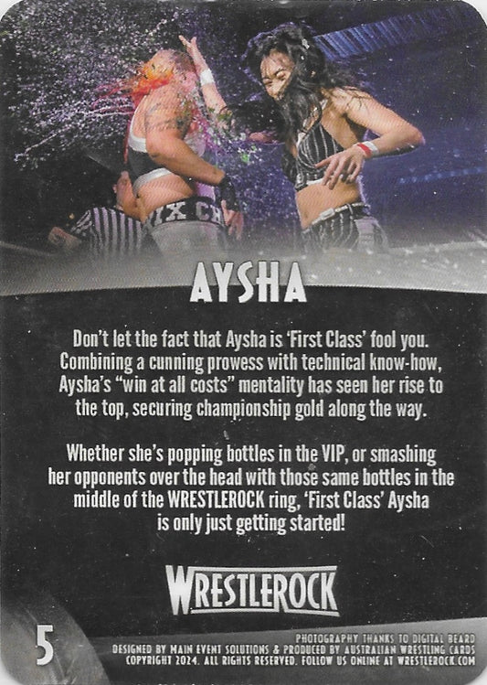 Aysha trading card PW Catalog