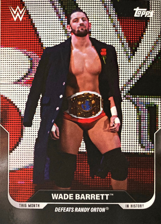 RAW – January 14, 2013 Wade Barrett Defeats Randy Orton trading card PW Catalog