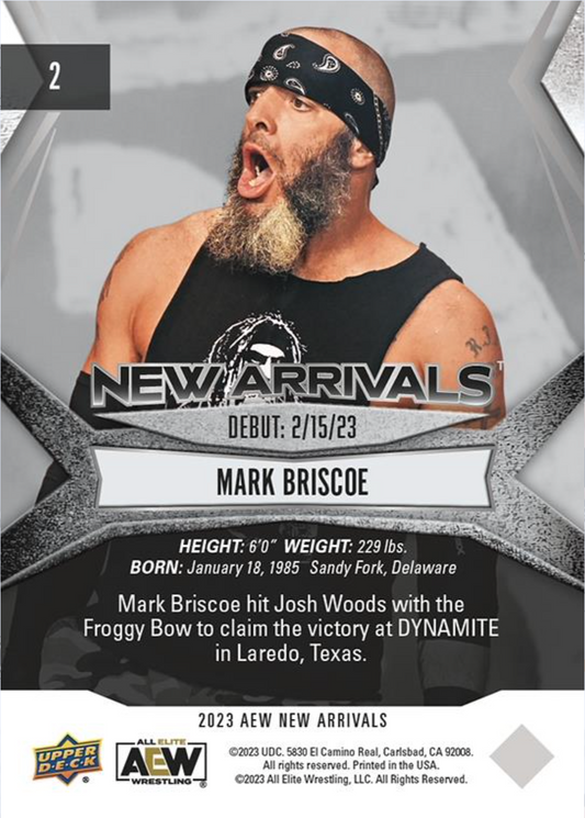 Mark Briscoe trading card PW Catalog