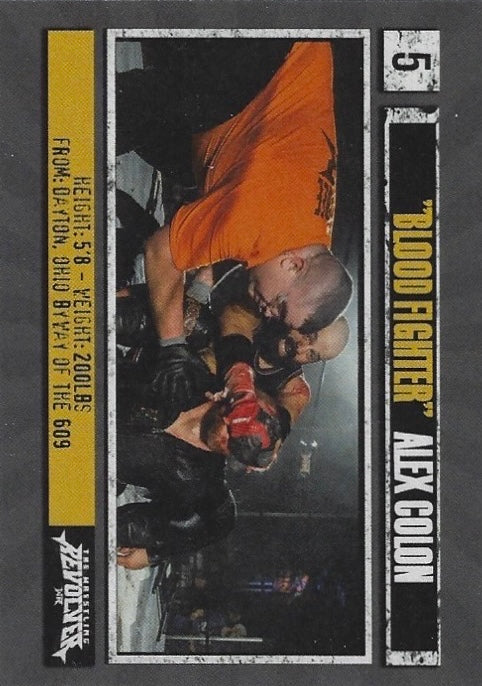 “Blood Fighter” Alex Colon trading card PW Catalog