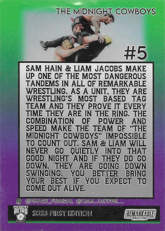 “Wrestling’s Most Based TAG Team” the Midnight Cowboys trading card PW Catalog