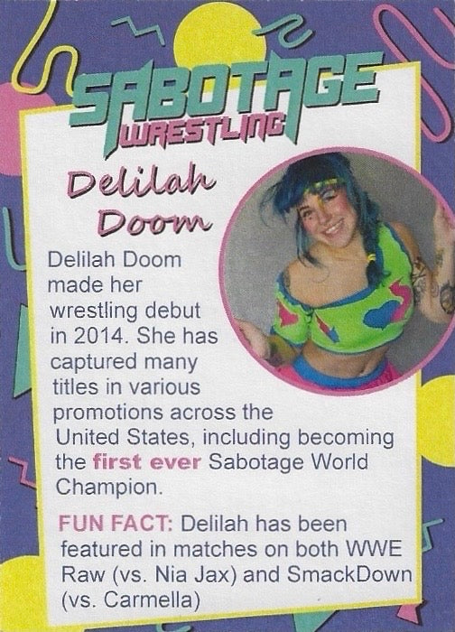 Delilah Doom trading card PW Catalog