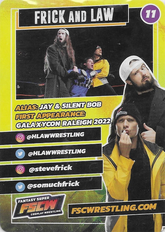JAY and Silent BOB / Hunter Law & Steve Frick trading card PW Catalog