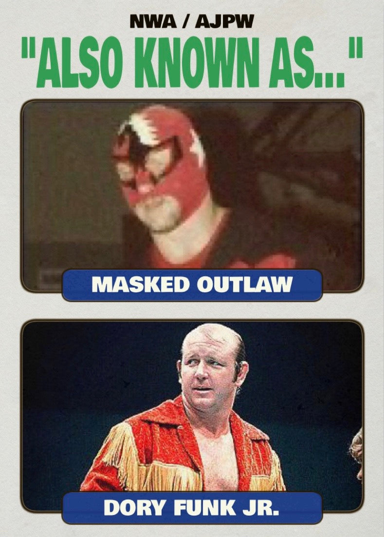 Masked Outlaw / Dory Funk JR. trading card PW Catalog