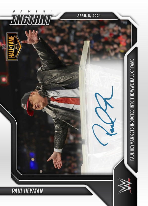 Paul Heyman – Paul Heyman Gets Inducted Into the WWE Hall of Fame trading card PW Catalog