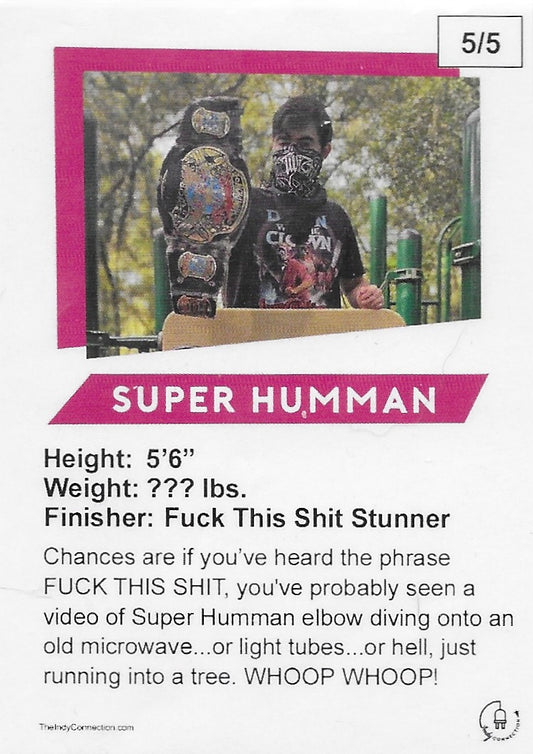 Super Humman trading card PW Catalog