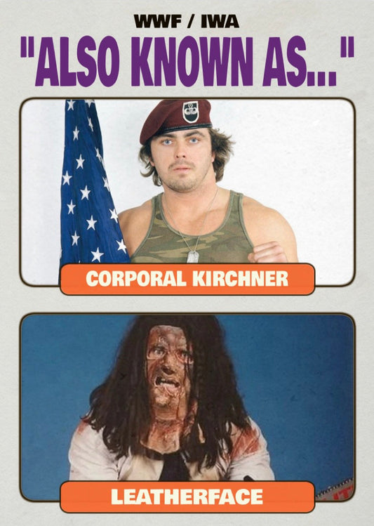 Corporal Kirchner / Leatherface trading card PW Catalog