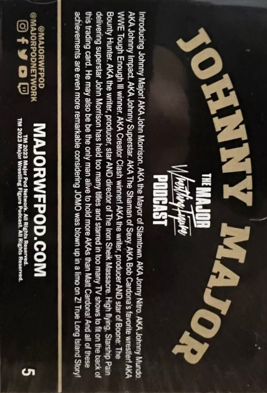 Johnny Major trading card PW Catalog