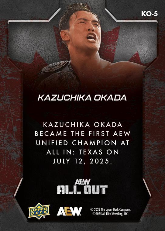Kazuchika Okada trading card PW Catalog