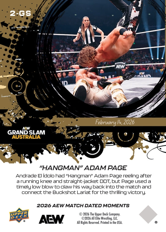 “Hangman” Adam Page – “Hangman” Adam Page Earns a Shot at the AEW World Championship With Defeat of Andrade el Idolo