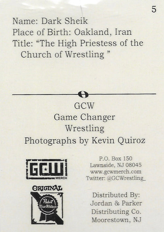 Dark Sheik trading card PW Catalog