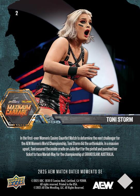 Toni Storm – Toni Storm Shocks the World to Earn a Chance at the AEW Women’s World Championship in Australia