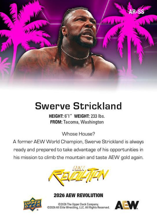Swerve Strickland trading card PW Catalog