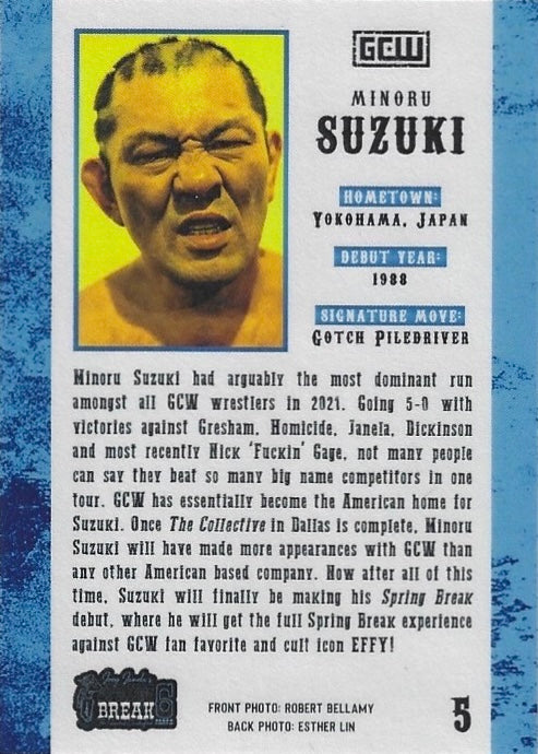 “The Lonely Warrior” Minoru Suzuki