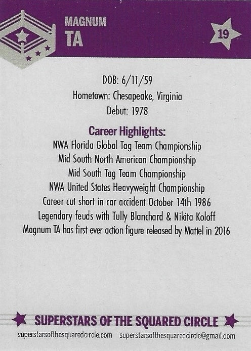 Magnum TA trading card PW Catalog