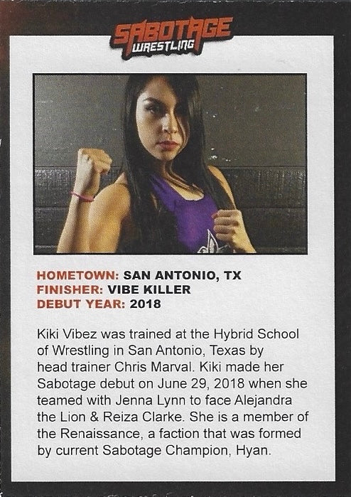 Kiki Vibez trading card PW Catalog