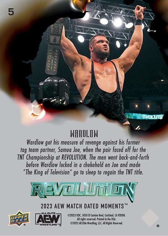 Wardlow – at Revolution, Wardlow Regains the TNT Championship With Win Over Samoa JOE World Championship at Revolution