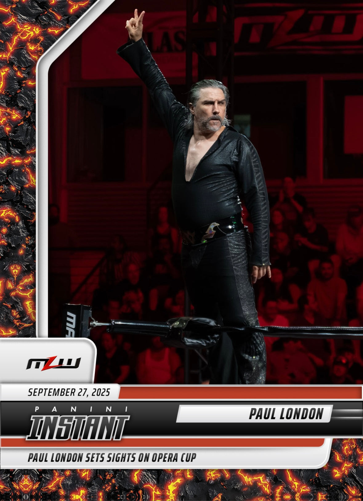 Paul London – Paul London Sets Sights on Opera CUP trading card PW Catalog