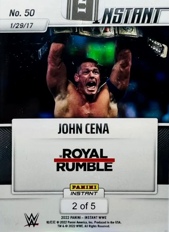 John Cena – Cena Wins WWE Record-Tying 16th World Title trading card PW Catalog