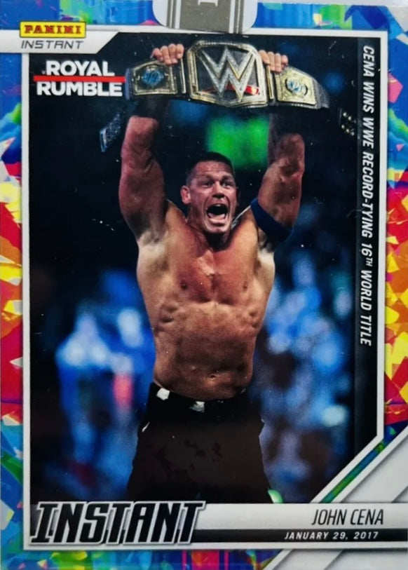 John Cena – Cena Wins WWE Record-Tying 16th World Title trading card PW Catalog