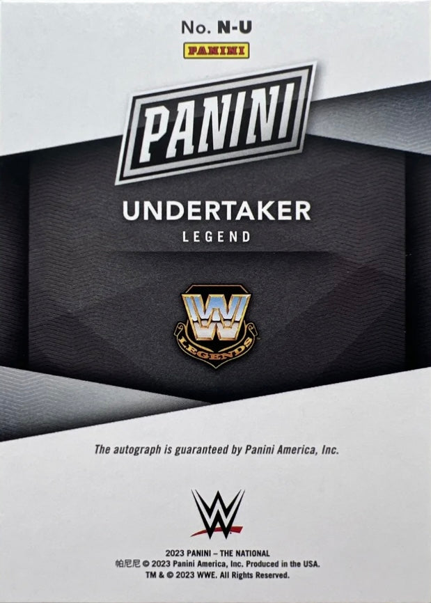 National – Undertaker trading card PW Catalog