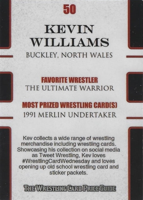 Kevin Williams trading card PW Catalog