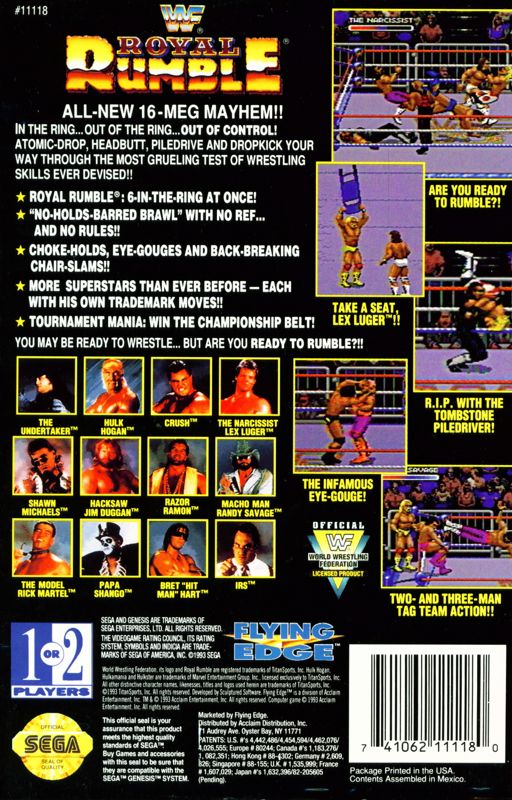 WWF Royal Rumble [Sega Genesis] PWcatalog