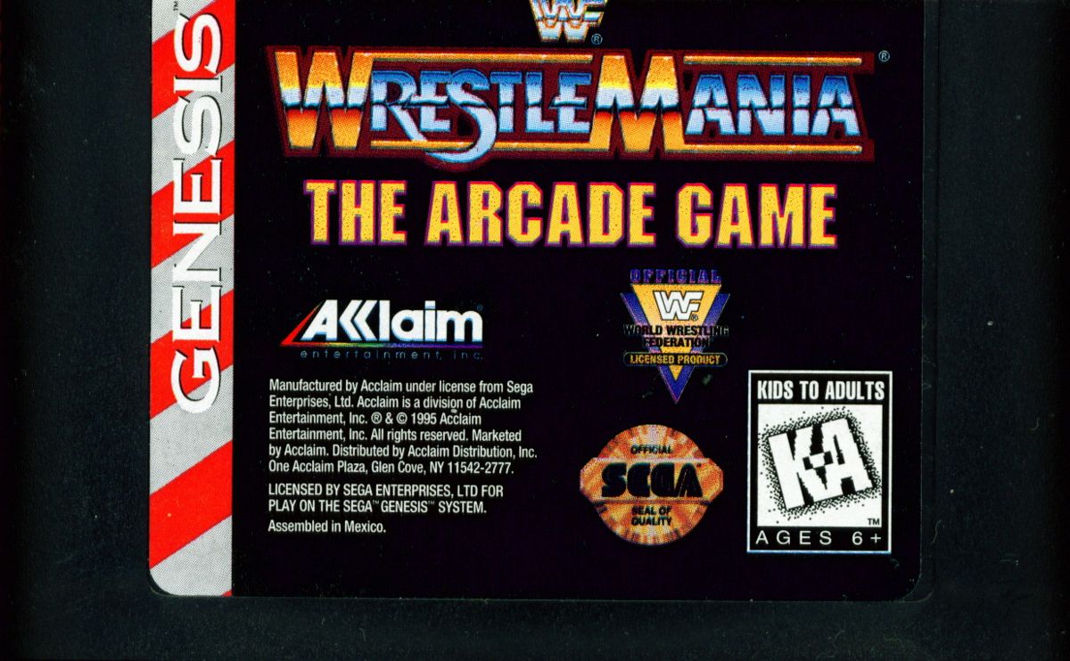 WWF WrestleMania The Arcade Game [Sega Genesis] PWcatalog