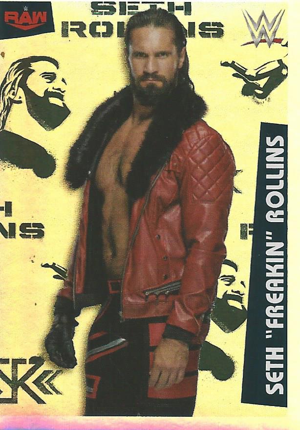 WWE Panini 2022 Sticker Collection Seth Rollins Foil #56
