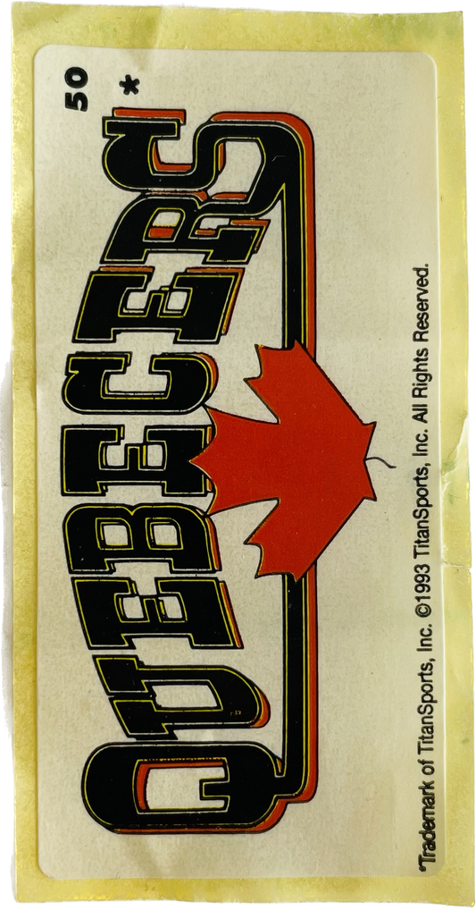 WWF Dunkin Bubble Gum Stickers (1993) No. 50 Quebecers PW Catalog