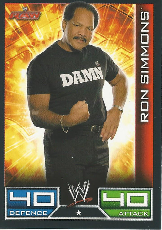 WWE Topps Slam Attax 2008 Ron Simmons #50
