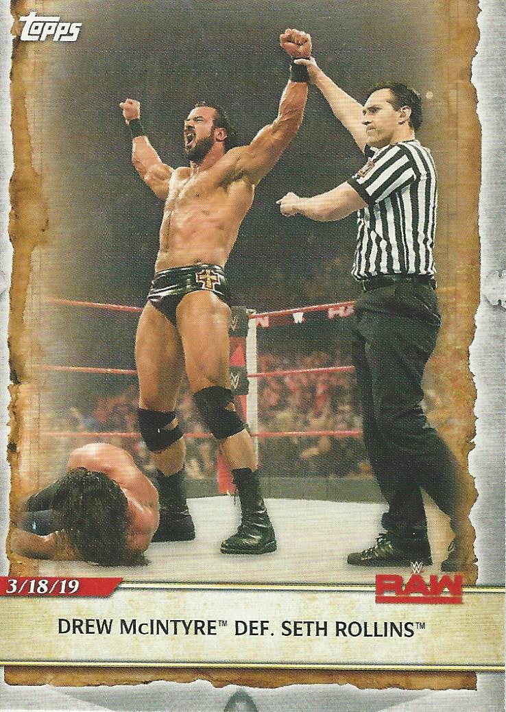WWE Topps Road to Wrestlemania 2020 Drew McIntyre #50