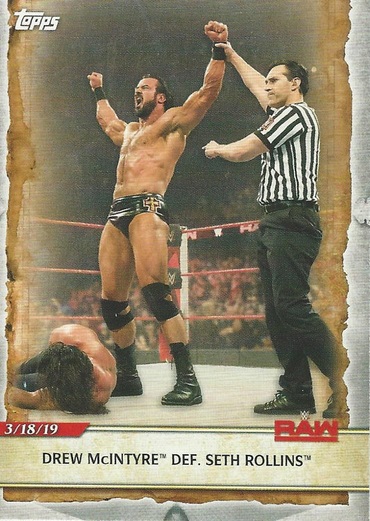 WWE Topps Road to Wrestlemania 2020 Drew McIntyre #50